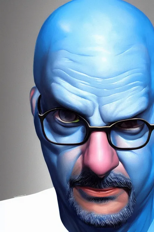 Image similar to David Cross as blue man. digital painting, artstation, concept art, smooth, sharp focus, illustration, art by artgerm