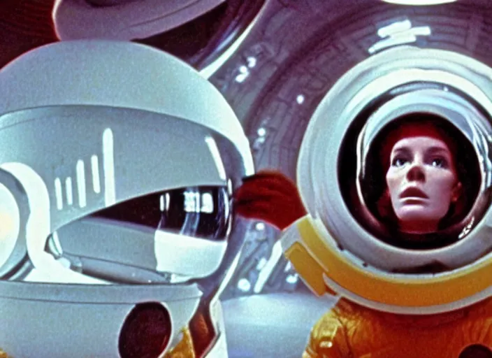 Prompt: deleted scene from the 1 9 6 8 science fiction film 2 0 0 1 : a space odyssey