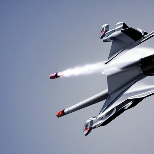 Prompt: photo of futuristic jet fighter