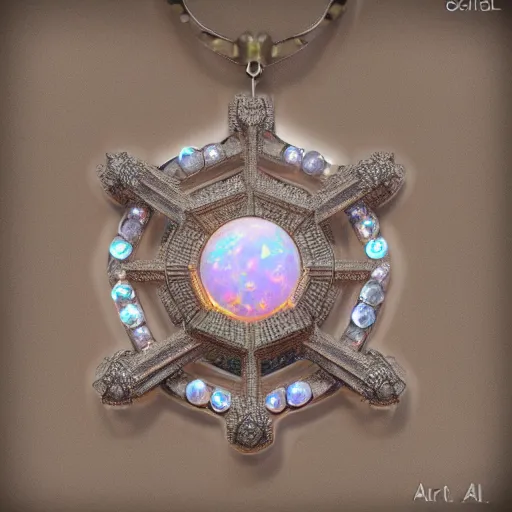 Image similar to opal crystal, orb, jewelry complex sacred geometry, artstation, 8k, magical, elegant, fantasy, highly detailed, art deco, relic, elegant, art noveau