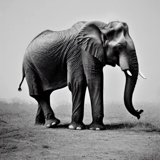 Prompt: photograph of the elephant king