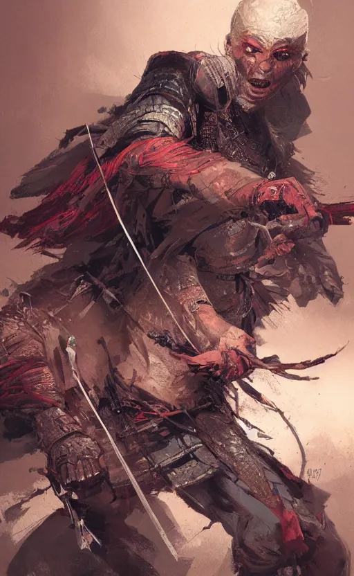 Prompt: vagabond samurai, front game card, drark, marvel comics, dark, intricate, highly detailed, smooth, artstation, digital illustration by ruan jia and mandy jurgens and artgerm and wayne barlowe and greg rutkowski and zdislav beksinski