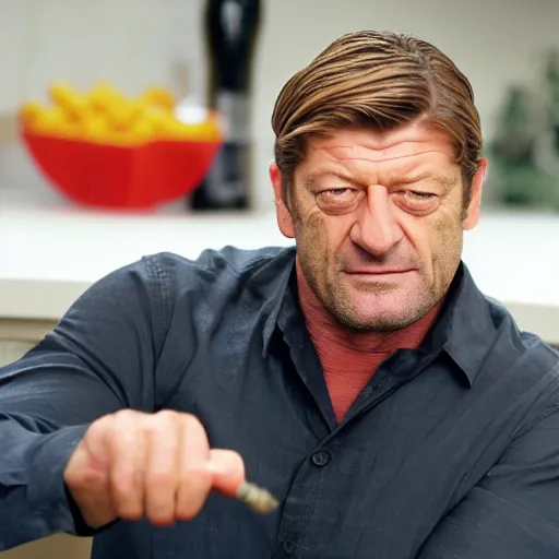 Prompt: sean bean, bean dip, baked beans