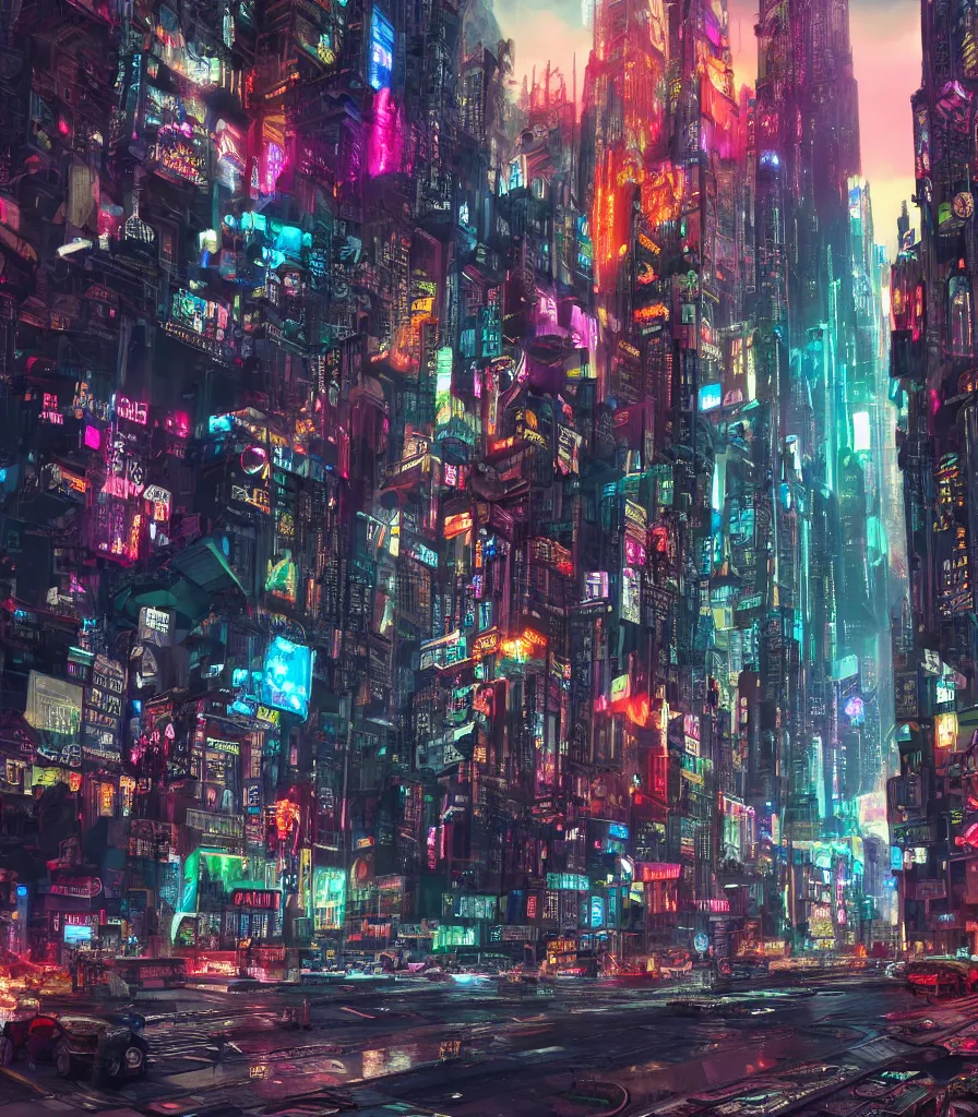 Prompt: a beautiful picture of a cyberpunk apocalyptic, futuristic new york city in vibrant colors, cyberpunk style, photorealism, 5 0 mm photography, high details, 4 k resolution, ultra detailed