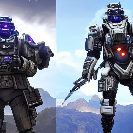 Image similar to ultra realist and ultra intricate detailed photo of a beautiful sci-fi armored Apex legends Legendary skin