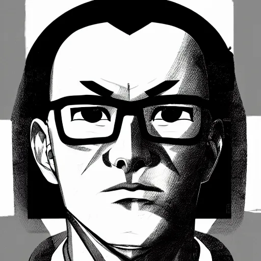 Prompt: portrait of the zodiac killer, anime fantasy illustration by tomoyuki yamasaki, kyoto studio, madhouse, ufotable, comixwave films, trending on artstation