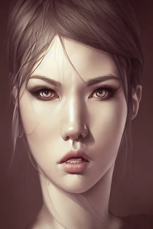 Prompt: Ugly Portrait by Artgerm and WLOP