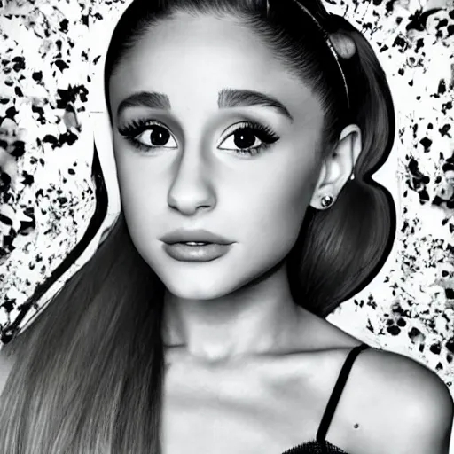 Image similar to beutiful ariana grande in the style of surrealism 8 k