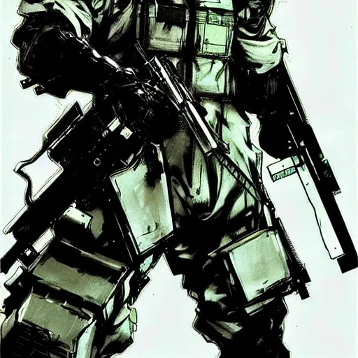 Image similar to beautiful videogame concept art of danny devito from metal gear solid, by yoji shinkawa