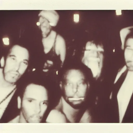 Prompt: The boogeyman boogies on a 80's dance floor, polaroid