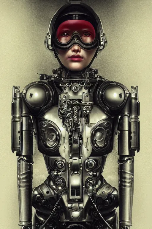 Image similar to a beautiful ultra detailed fine art portrait of a futuristic mechanical cybernetic firefighter cyborg, by tom bagshaw and anna dittman, studio lighting, firefighter, golden ratio composition, 3 5 mm lens, cybernetic scifi, deep depth of field, artstation, 8 k