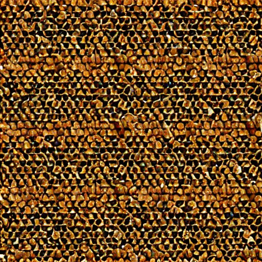 Prompt: a texture made from interlocked bees, symmetric, seamless
