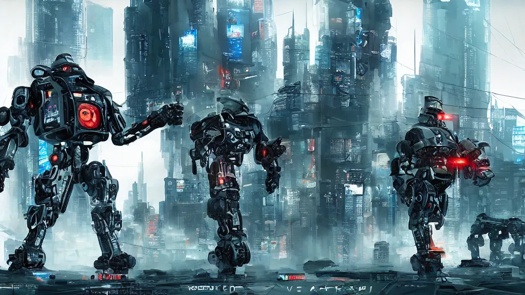 Image similar to war 2022 year cyberpunk futuristic robots ultra hd