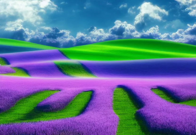 Image similar to Bliss famous wallpaper from Windows XP