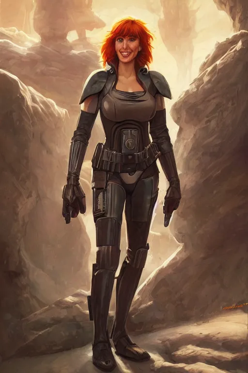 Image similar to Kari Byron as a heroine in star wars, digital painting, artstation, concept art, smooth, sharp focus, illustration, art by artgerm and donato giancola and Joseph Christian Leyendecker, Ross Tran, WLOP