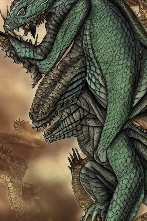 Image similar to lizardman, gray scales, anime, hd,