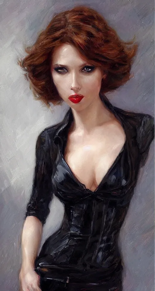 Image similar to black widow by Konstantin Razumov