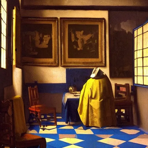 Image similar to a small town, johannes vermeer, ultra detailed, cinematic ultra details