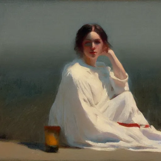 Image similar to a painting in the style of jeremy lipkin.