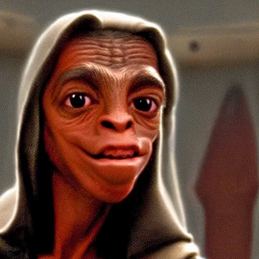 Prompt: a film still of jar jar binks kid in star wars realistic, detailed