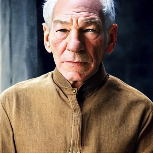 Image similar to patrick stewart mixed with ian mckellen