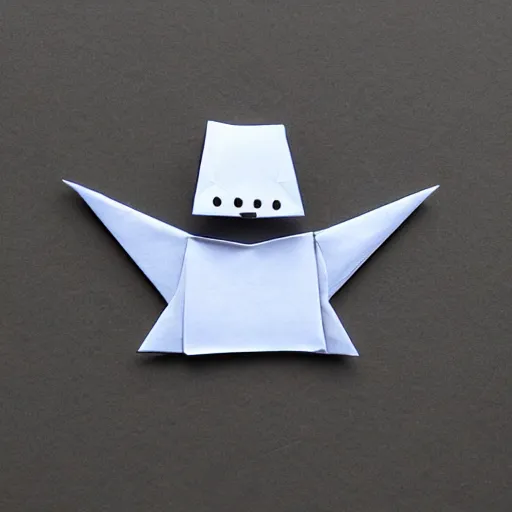 Prompt: robot as origami