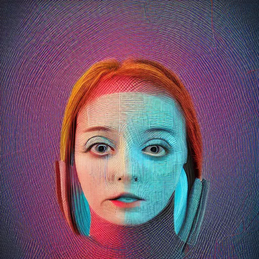 Image similar to anxiety inducing digital mixed media art