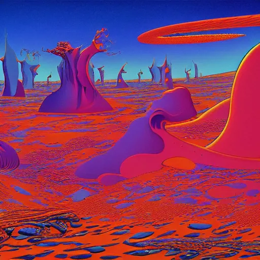 Image similar to breathtakingly beautiful ultrawide angle colour masterpiece dream by roger dean and kilian eng and jean giraud and studio ghilbi, incredible sense of depth and perspective and clarity, weird abstract, 8 k