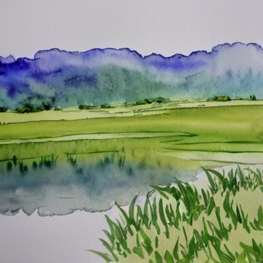 Image similar to watercolor landscape