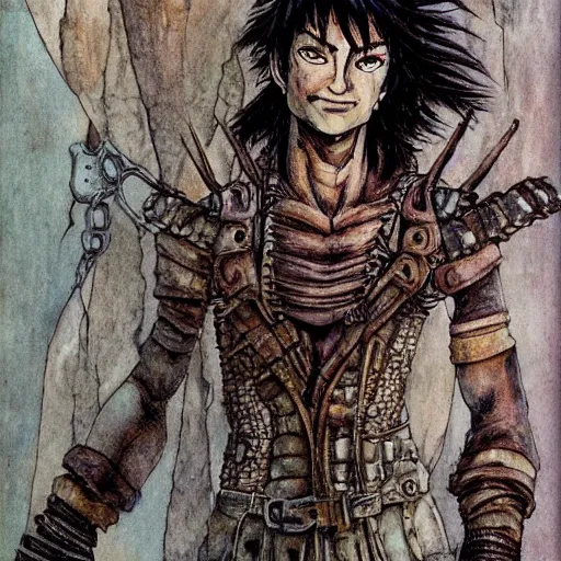 Prompt: planescape art style akira