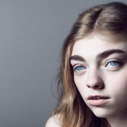 Image similar to a masterpiece portrait photo of a beautiful young woman who looks like a imogen poots, symmetrical face, random background scene