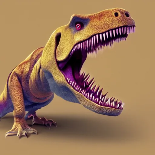 Image similar to dinosaur eating banana, 8 k, hd, trending on artstation