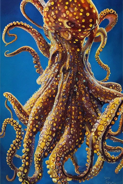 Prompt: Intricate stunning highly detailed octopus, oil painting by Salvador Dali, surreal, ultra realistic, artstation