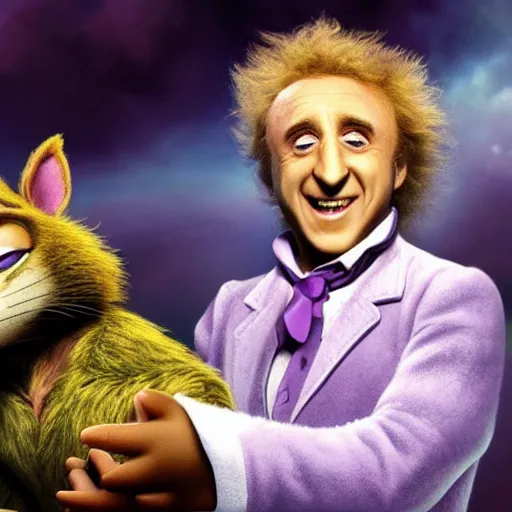 Image similar to gene wilder as a zootopia character