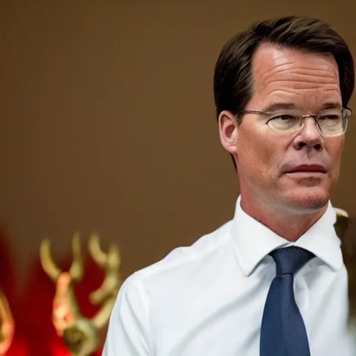 Prompt: Mark Rutte as Satan