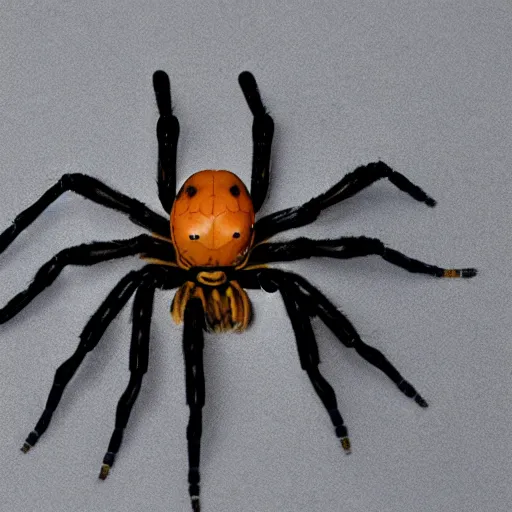 Prompt: scariest spider with 100 legs