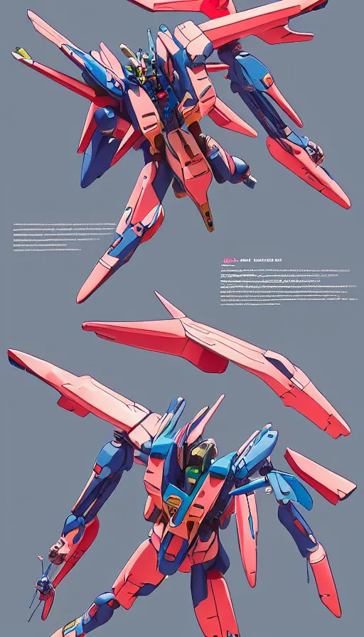 Image similar to isometric concept gundam macross evangelion, detailed hatching, diagram specifications notations, by alex pardee, 3 d cg, octane rendered, futuristic, 2 k aesthetic, 4 k, highly saturated colors