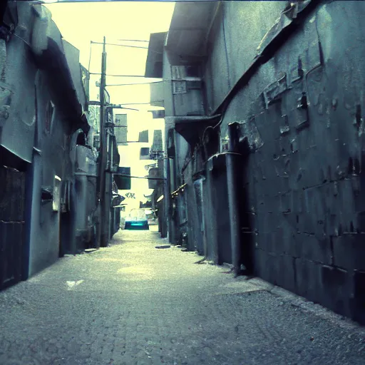 Image similar to dark alley way 4 k cinematic