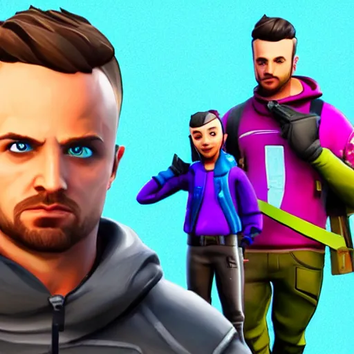 Image similar to jesse pinkman in fortnite