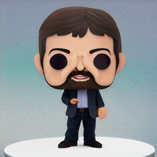 Image similar to very very intricate photorealistic photo of jean luc melenchon funko pop on a white background, award - winning details