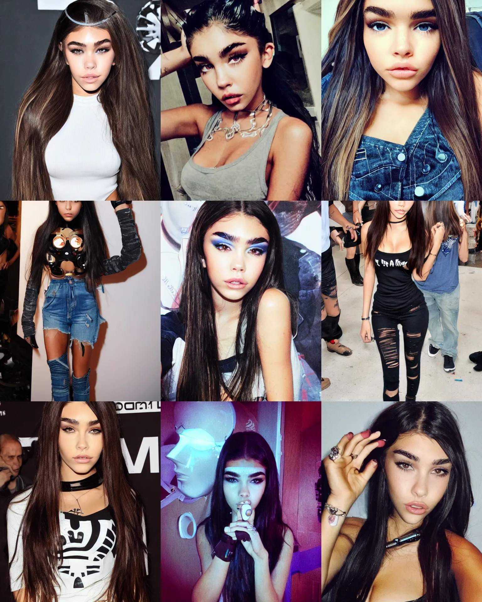 Prompt: Madison beer as a cyborg