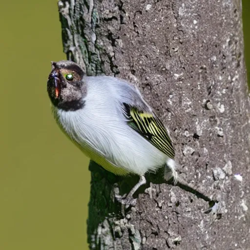 Prompt: a bird that has spider legs