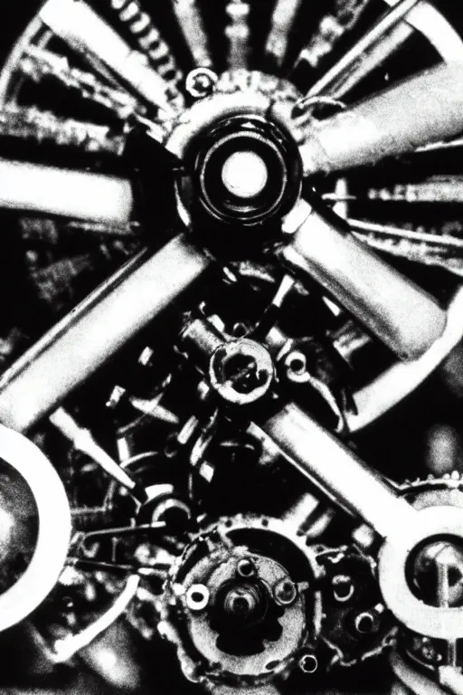 Image similar to a close-up portrait of Marcel Duchamp's industrial machine in the style of Hito Steyerl and Shinya Tsukamoto and Irving Penn and Robert Frank, intricate contraption