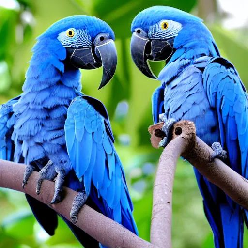 Prompt: hyacinth macaw parrot
