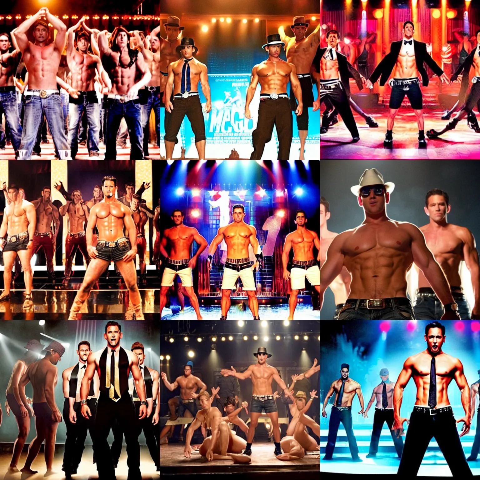 Prompt: a film still from magic mike ( 2 0 1 2 )