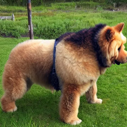 Prompt: a chow chow in samurai armour