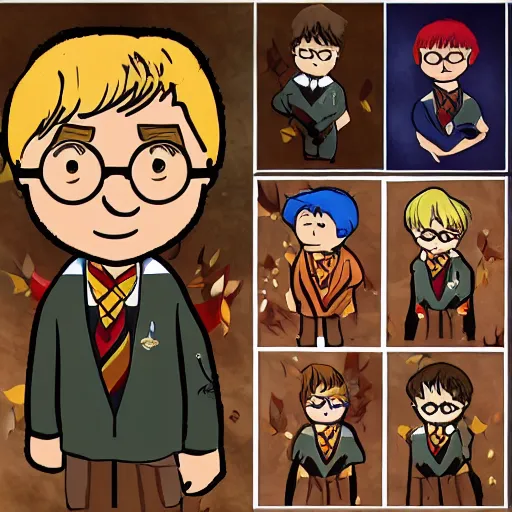 Image similar to harry potter as a fall guys character