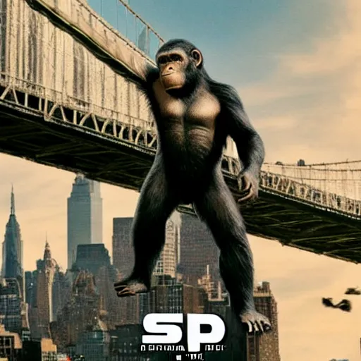 Prompt: planet of the apes In New York City Very detailed 4K quality Super Realistic