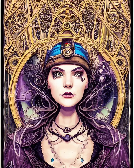 a detailed portrait illustration of a steampunk mage - | Stable ...