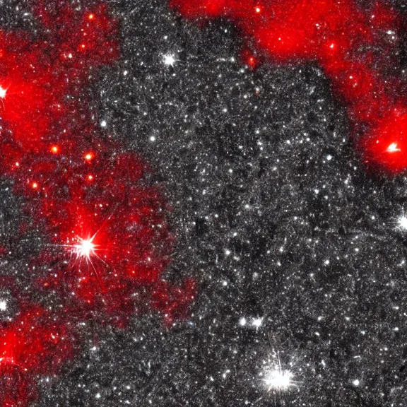 Image similar to dark matter black and red noise, silver, wind and dust, height detailed hd realistic 8 k,
